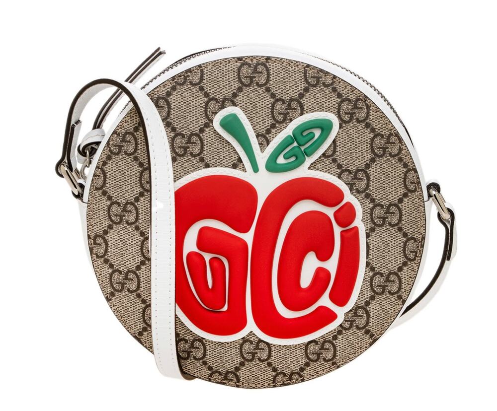 Gucci Kids Girls GG Supreme Mini Crossbody Bag White Multicolor NEW